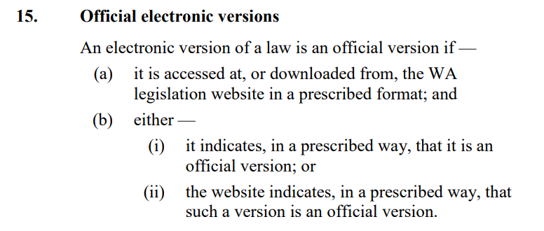 Legislation Act 2021 section 15